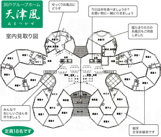 天津風　平面図